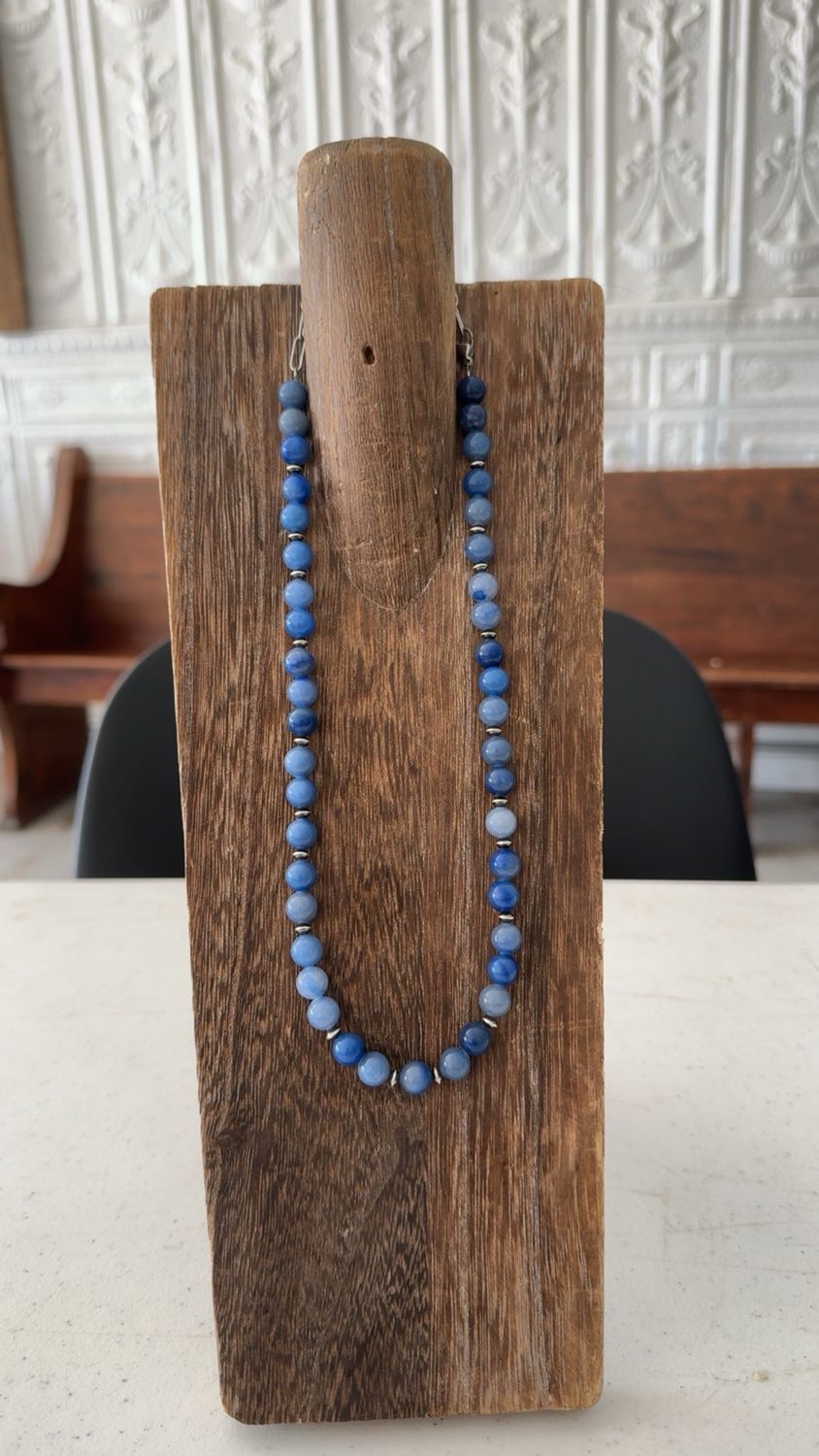 Dyed Agate &amp; Navajo Pearls
