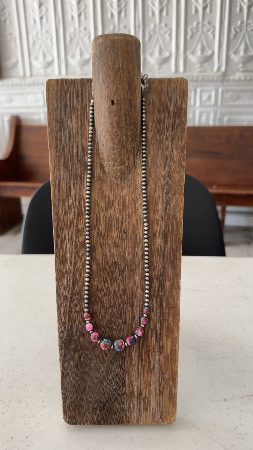 Navajo Pearls &amp; Pink Dahlia