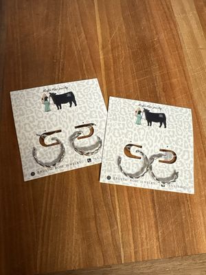 Silver Plated Hoops
