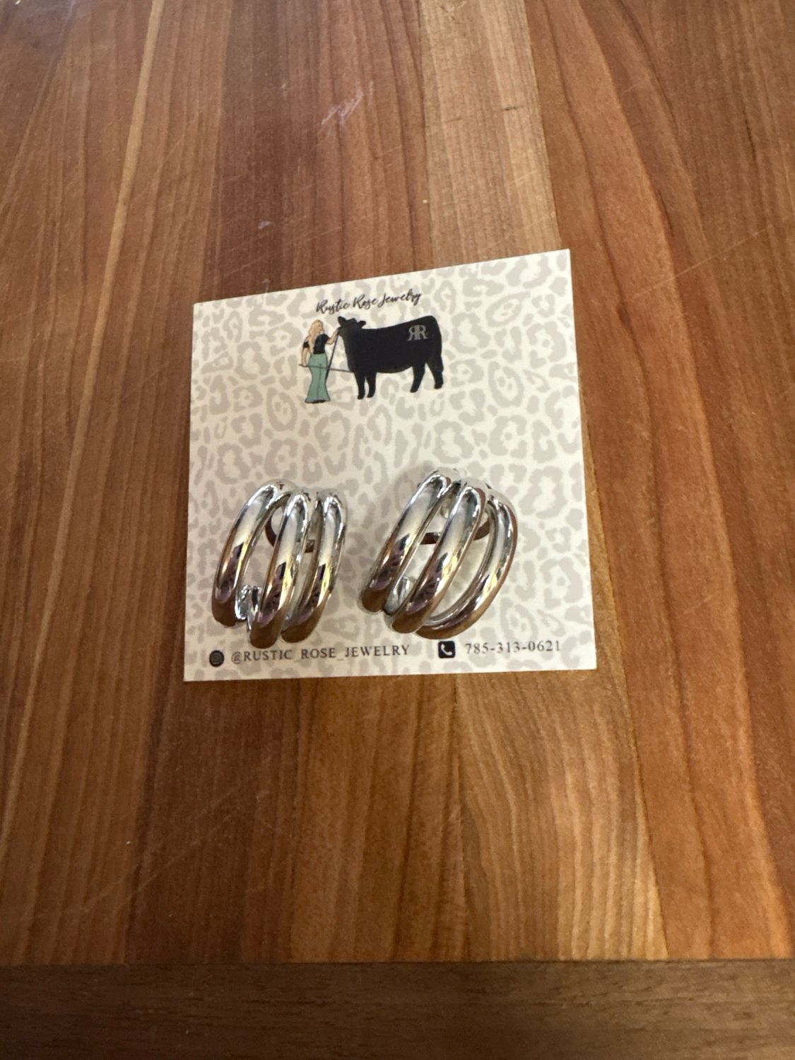 Silver Plated Hoops