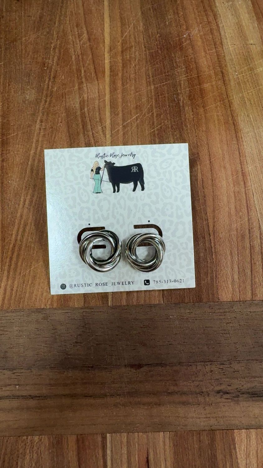 Silver Plated Circle Studs