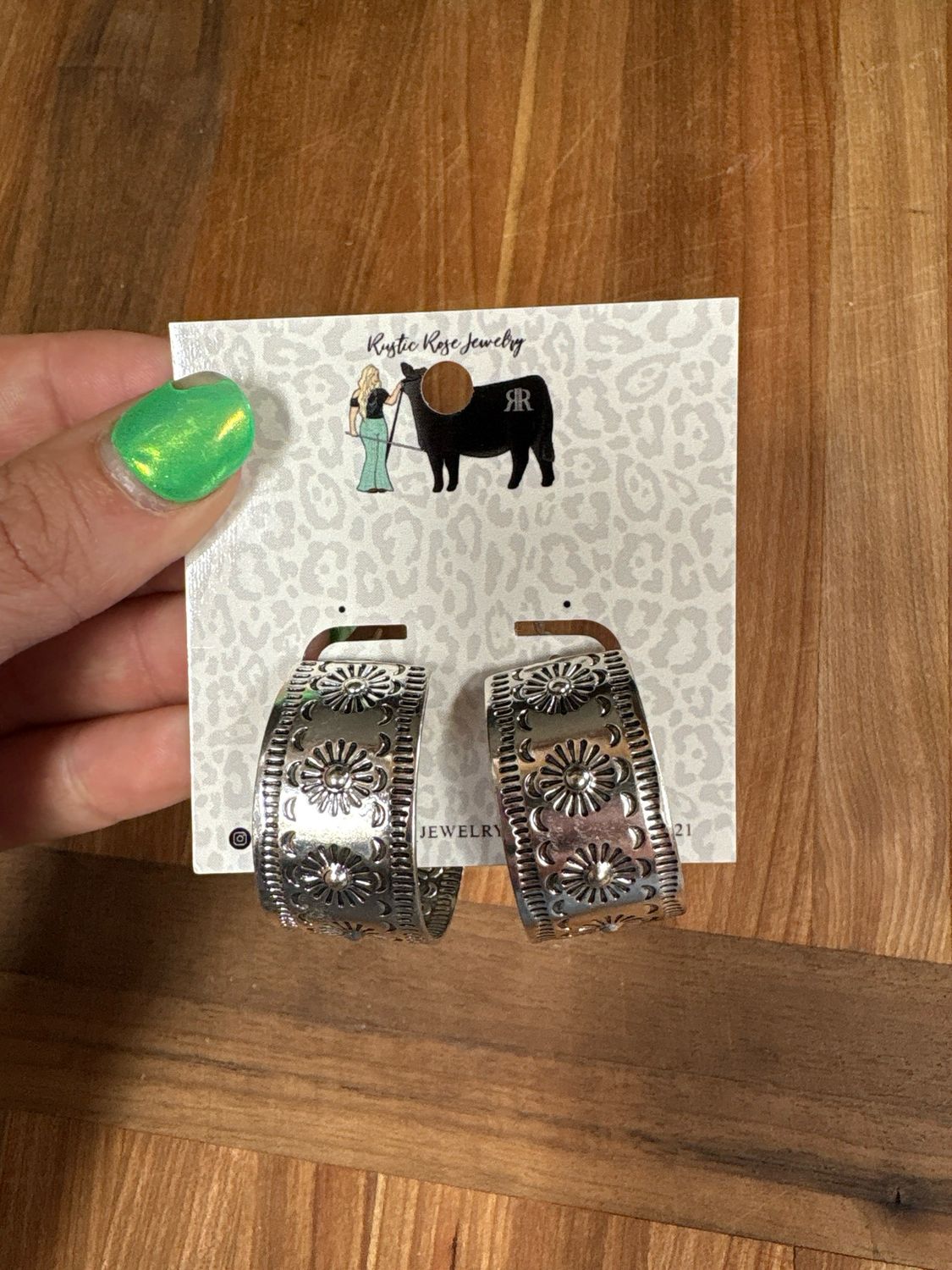 Silver Plated Half Hoops