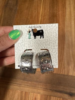 Silver Plated Half Hoops