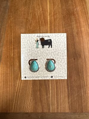 Faux Turquoise Earrings