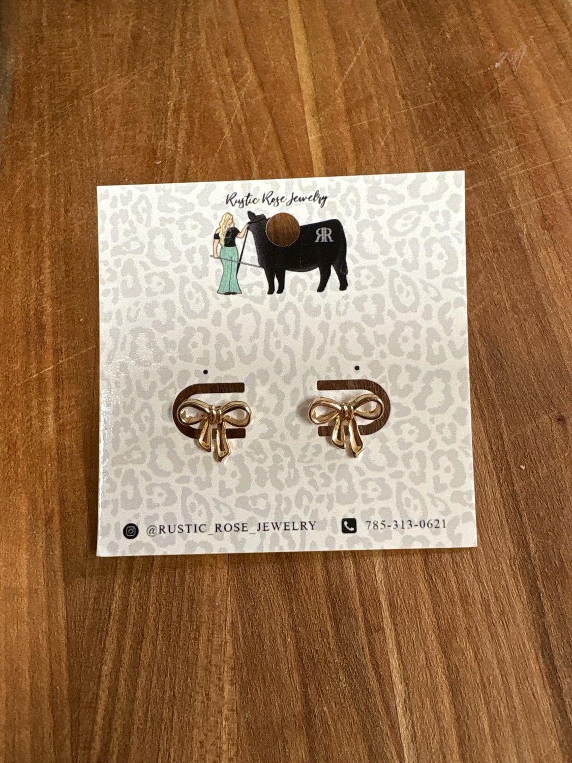 Small Gold Bows