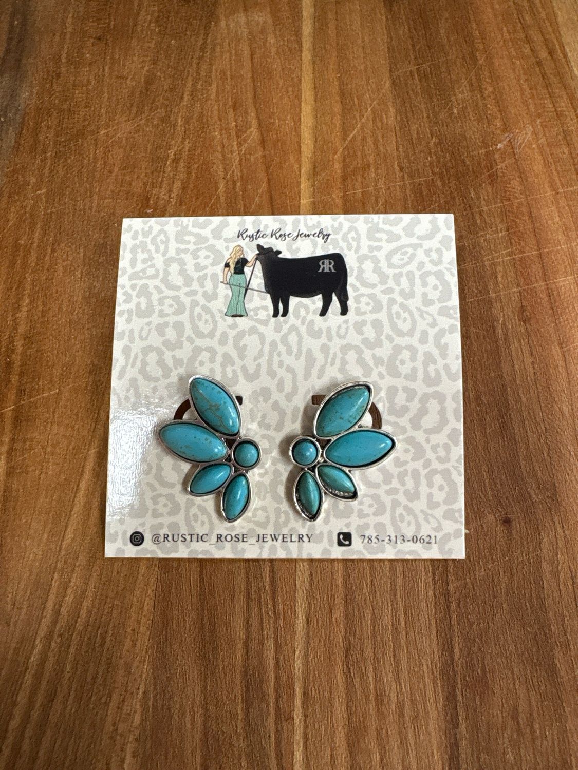 Faux Turquoise Earrings