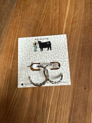 Silver Plated Hoops