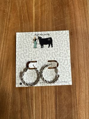 Silver Plated Hoops