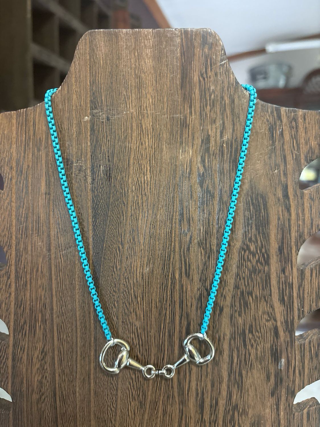 Bridle Bit &amp; Turquoise Chain