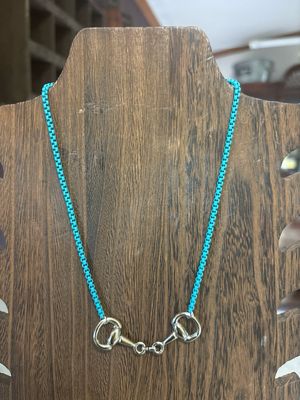 Bridle Bit &amp; Turquoise Chain