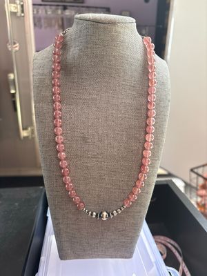 Strawberry Quartz &amp; Navajo Pearls