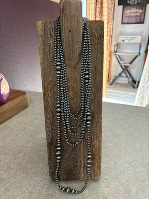 6 Strand Faux Navajo Pearls
