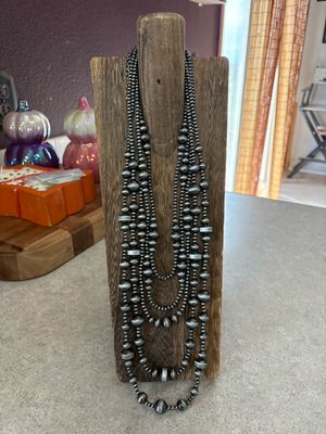 5 Strand Faux Navajo Pearls