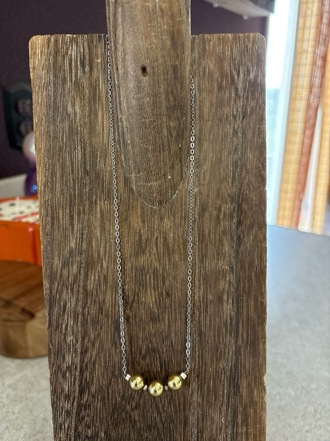 Gold Hematite &amp; Navajo Pearls Stacker