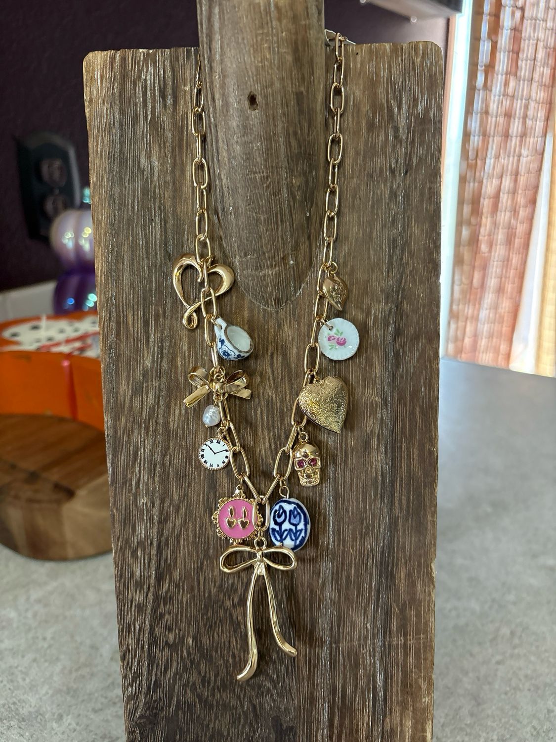 Gold Charm Necklace