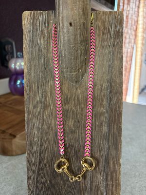 Hot Pink &amp; Gold Bridle Bit