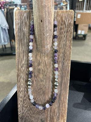 Amethyst &amp; Navajo Pearls