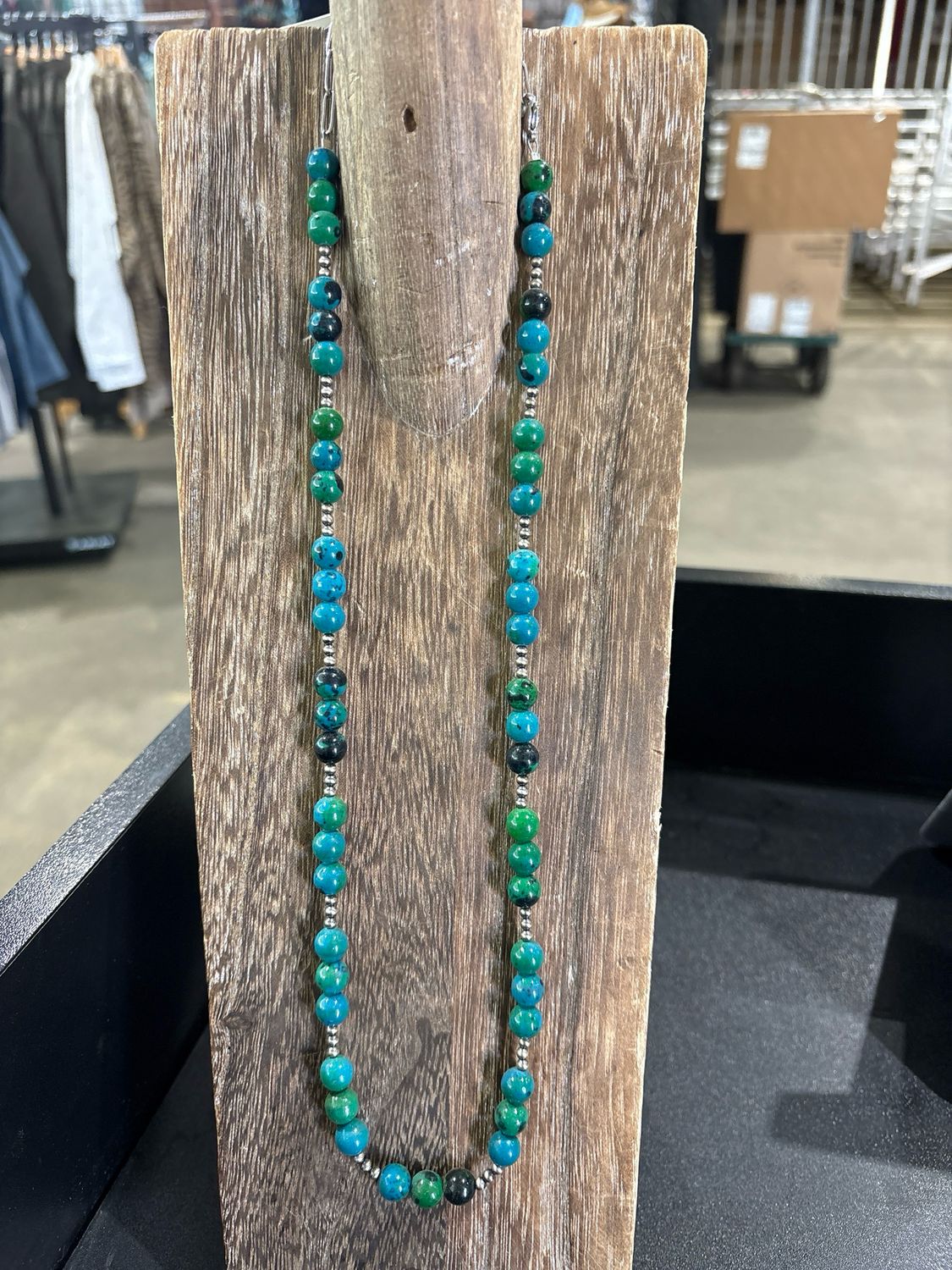 Dyed Agate &amp; Navajo Pearls