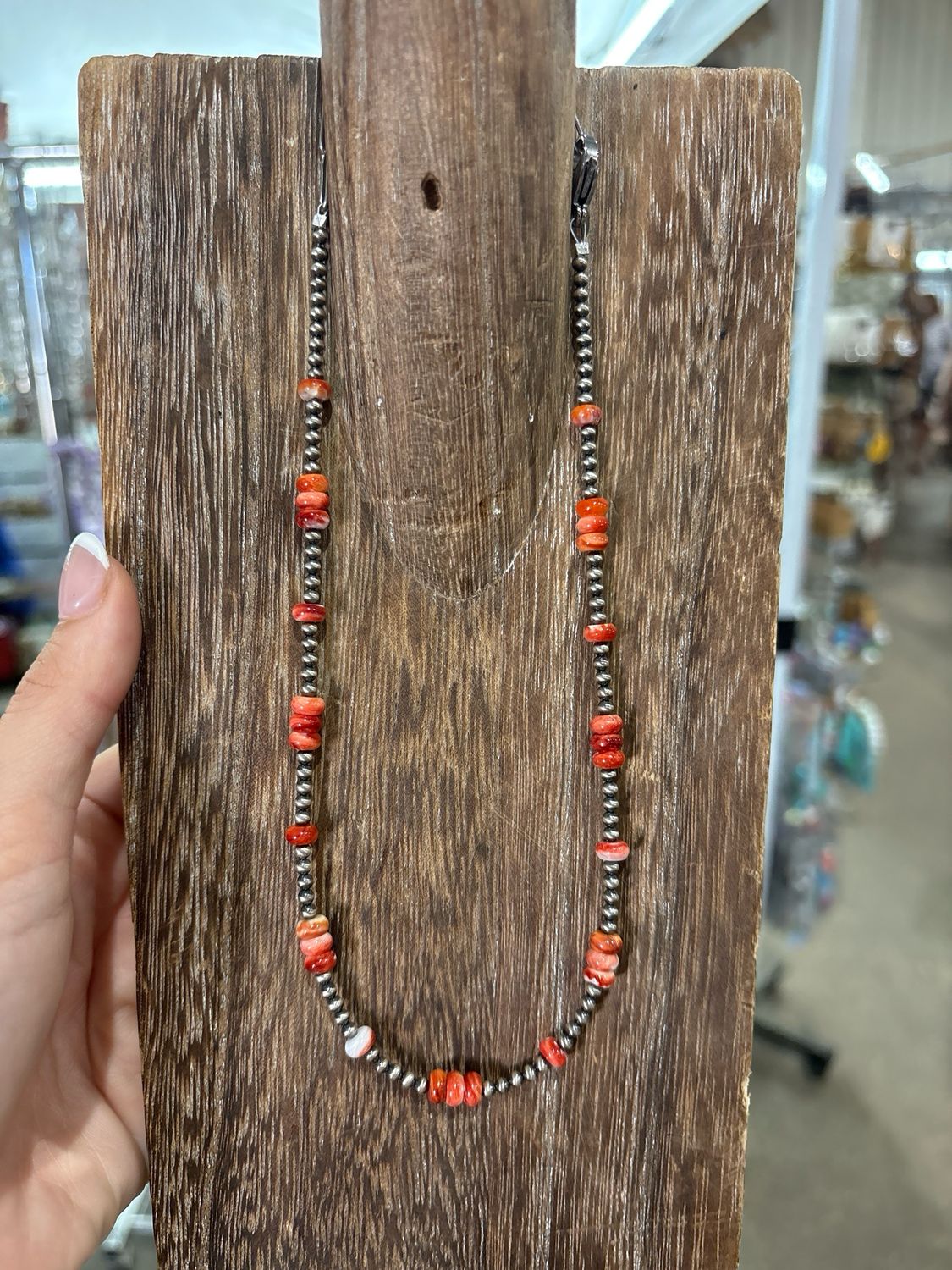 Red Spiny Oyster &amp; Navajo Pearls