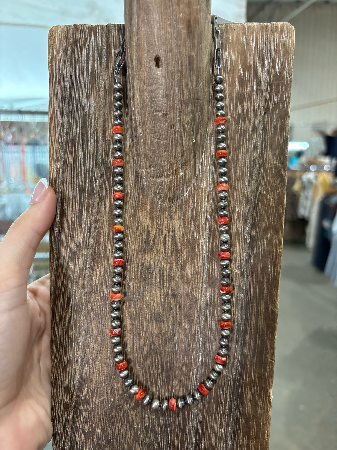 Red Spiny Oyster &amp; Navajo Pearls