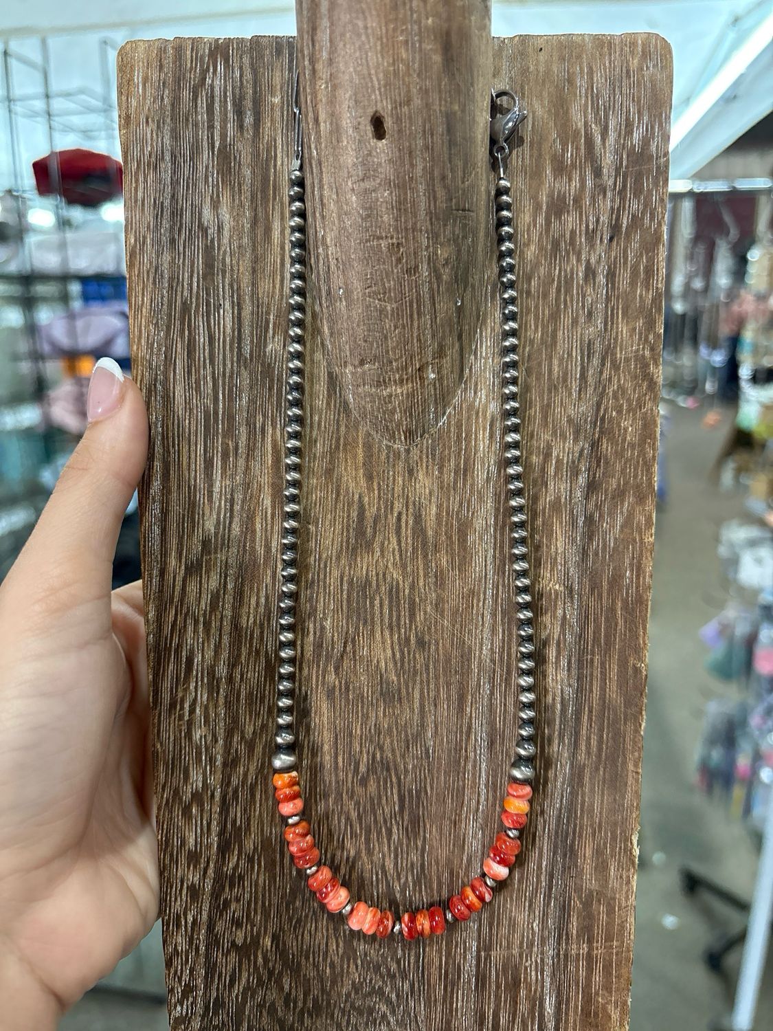 Red Spiny Oyster &amp; Navajo Pearls