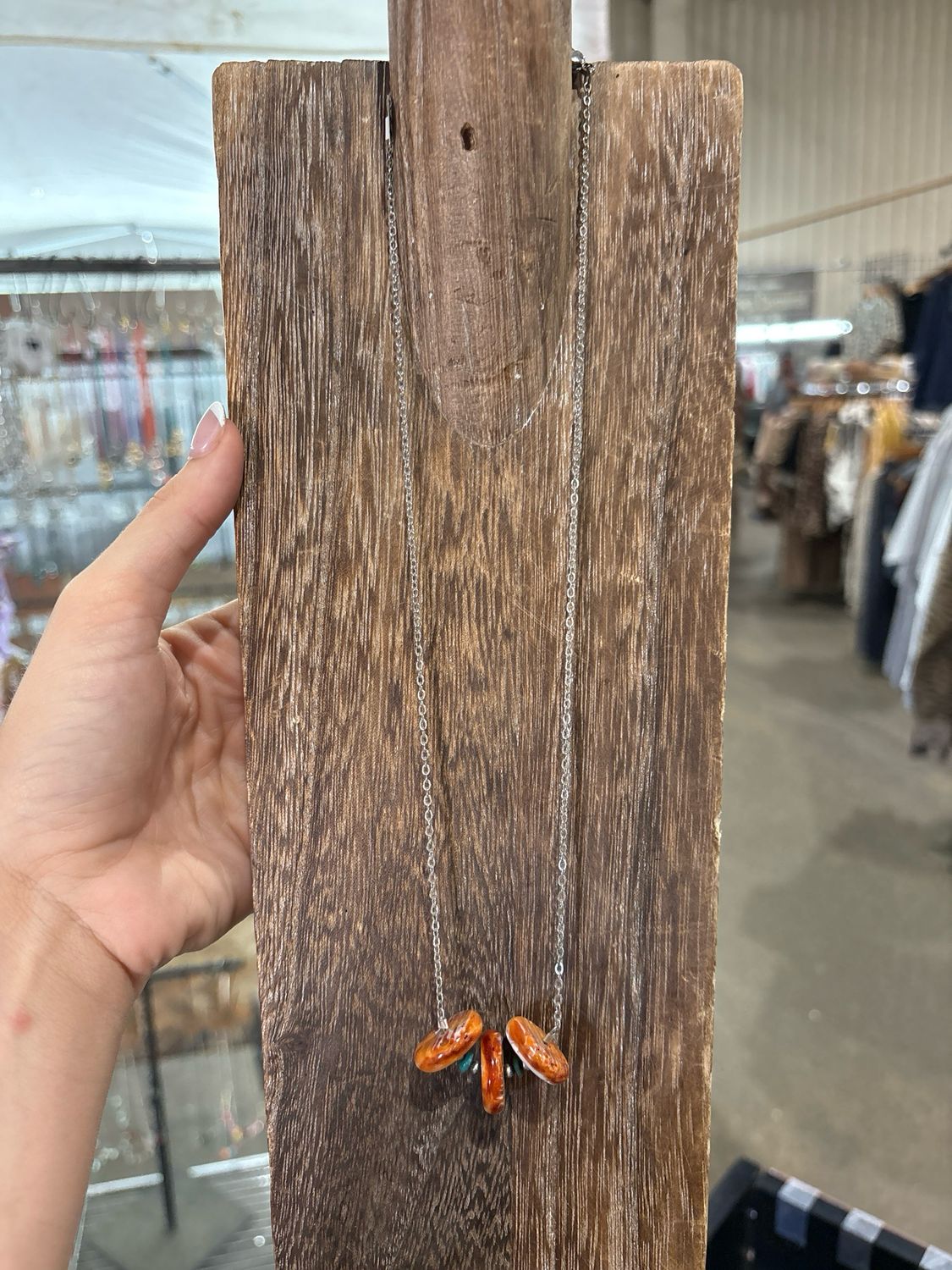 Orange Spiny Oyster &amp; Turquoise Stacker