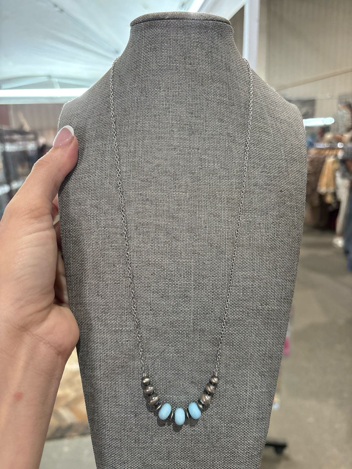 Blue Opal &amp; Navajo Pearl Stacker