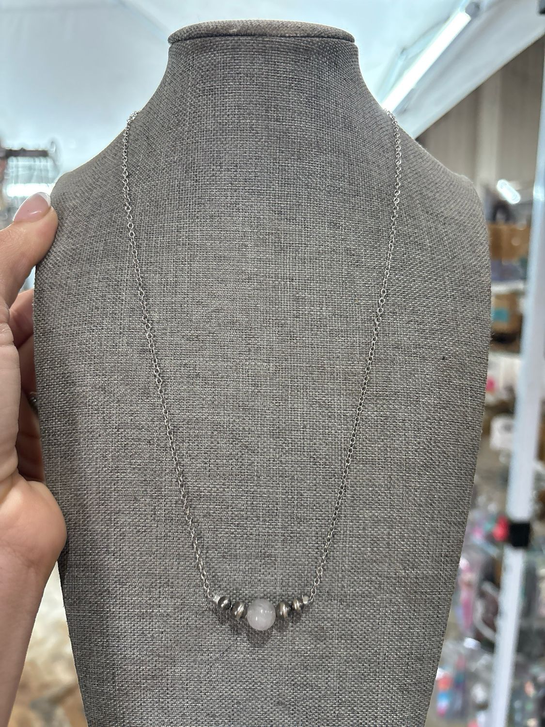 Quartz &amp; Navajo Pearl Stacker