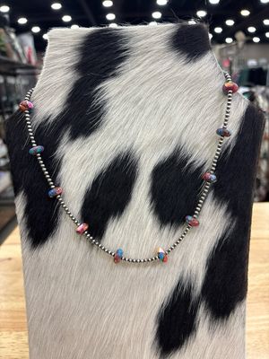 Pink Dahlia &amp; Navajo Pearls