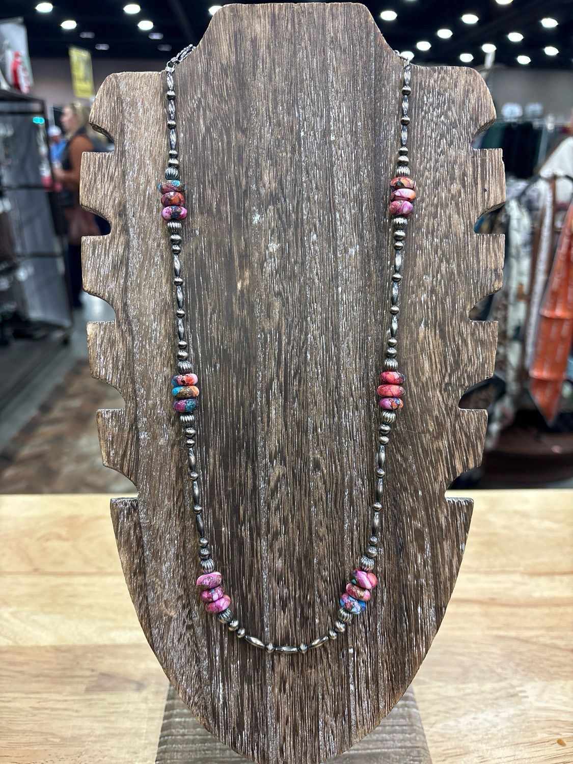 Pink Dahlia &amp; Navajo Pearls