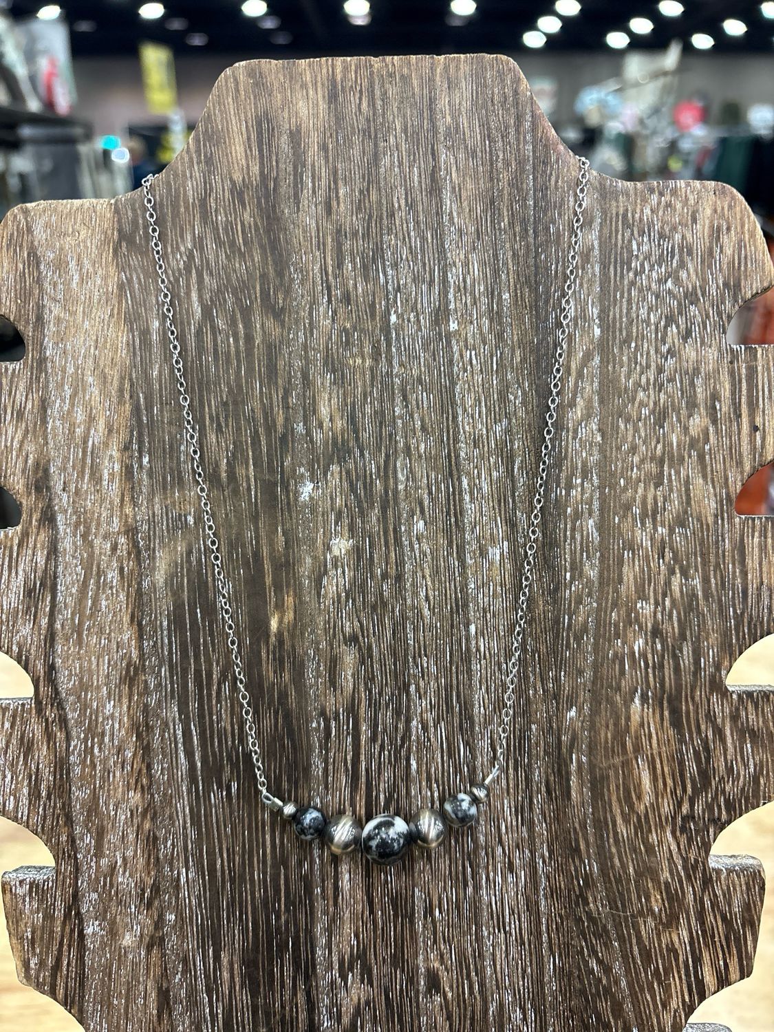 Zebra Jasper &amp; Navajo Pearl Stacker