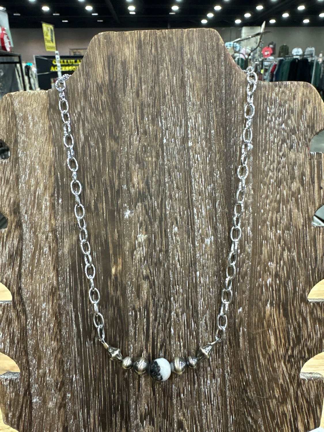 Zebra Jasper &amp; Navajo Pearl Stacker