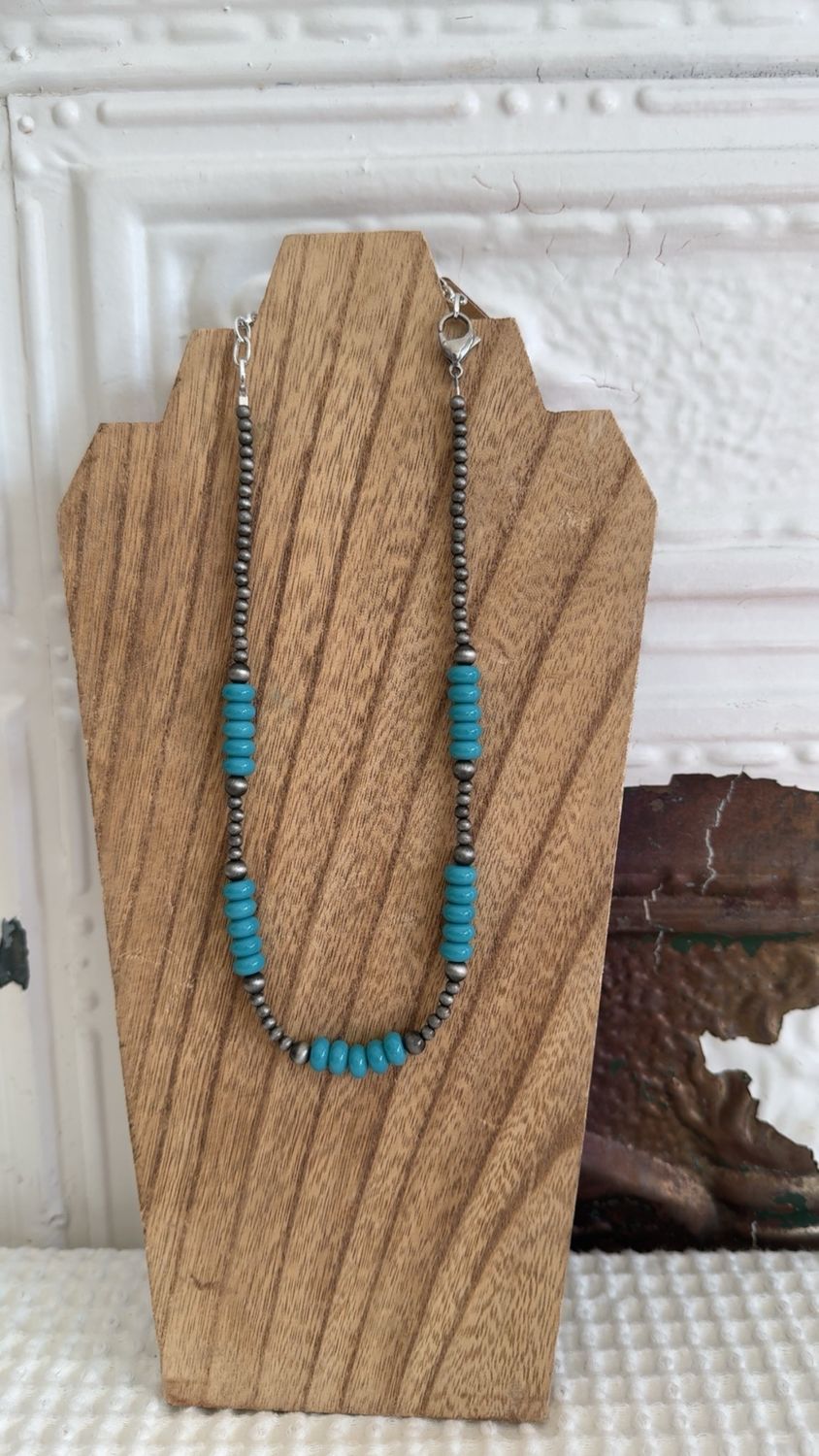 Faux Navajo Pearls &amp; Glass