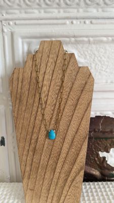 Faux Turquoise Petal Stacker