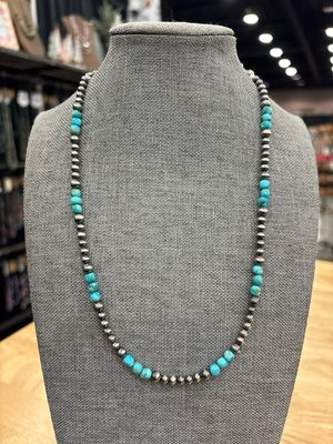 Turquoise &amp; Navajo Pearls