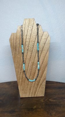 Faux Navajo Pearls &amp; Turquoise Stars