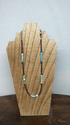 Faux Copper Navajo Pearls &amp; Turquoise Stars