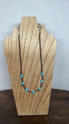 Faux Copper Navajo Pearls &amp; Turquoise