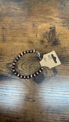 8mm Faux Copper Navajo Pearls