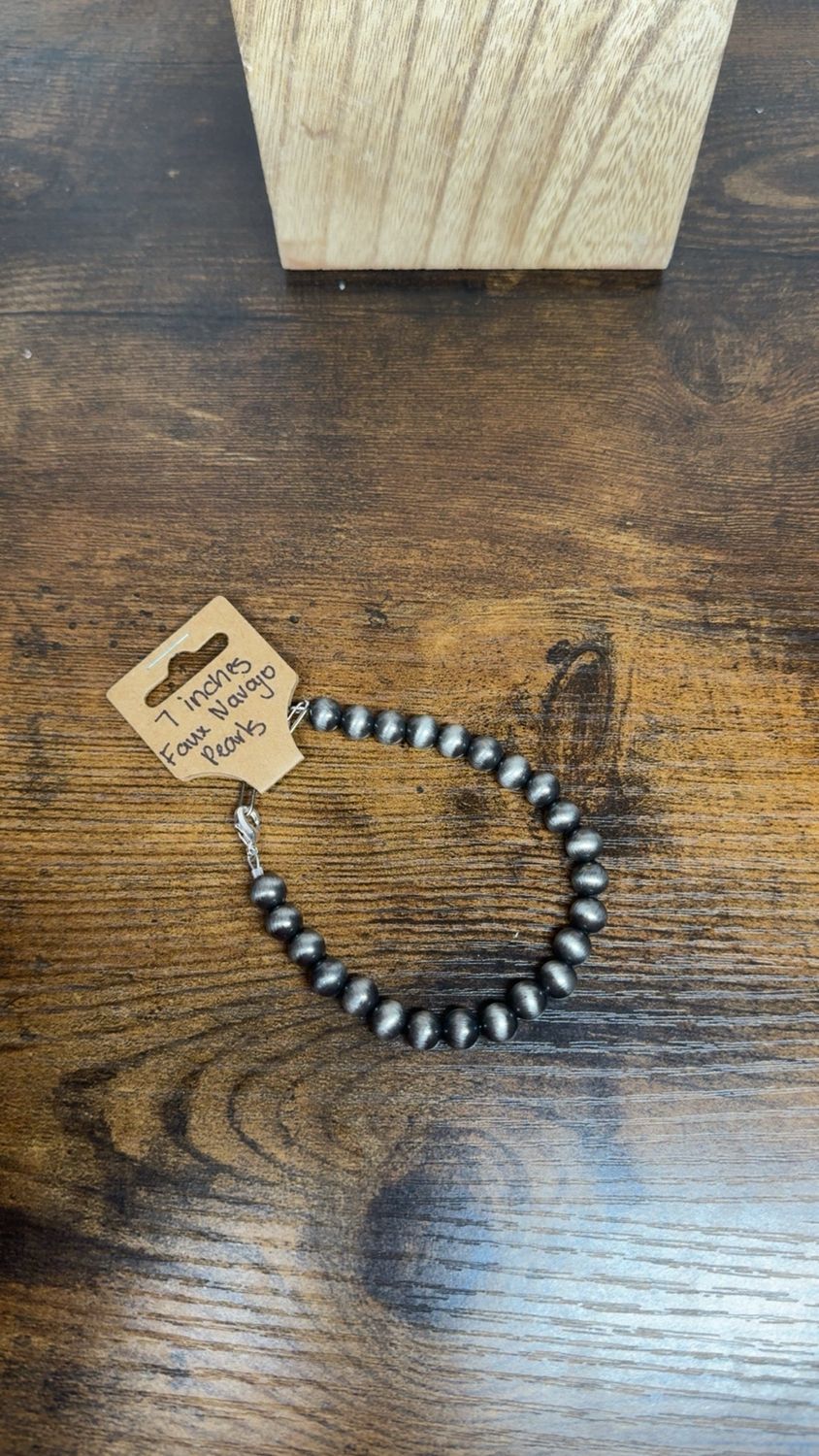 8mm Faux Navajo Pearls