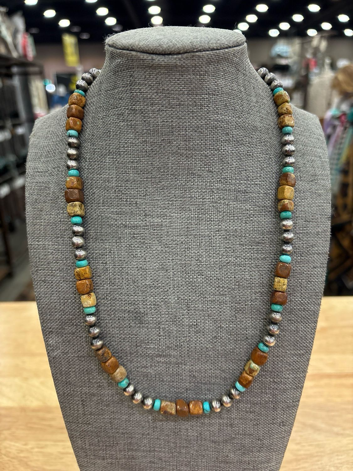 Royston &amp; Kingman Turquoise with Navajo Pearls