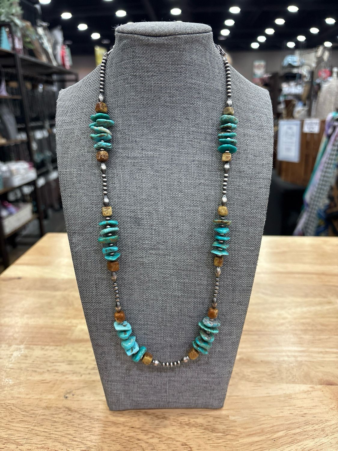 Royston &amp; Kingman Turquoise with Navajo Pearls