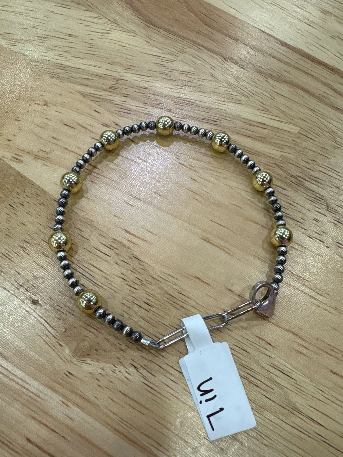 Gold Hematite &amp; Navajo Pearl Bracelet