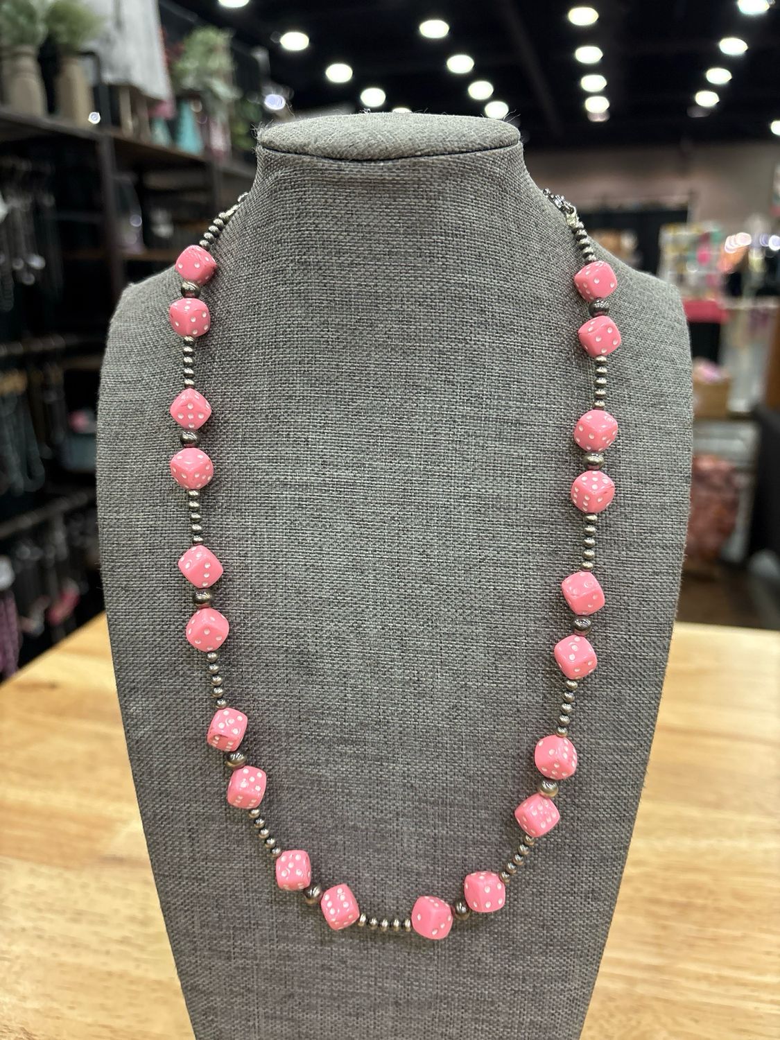 Pink Dice &amp; Navajo Pearls