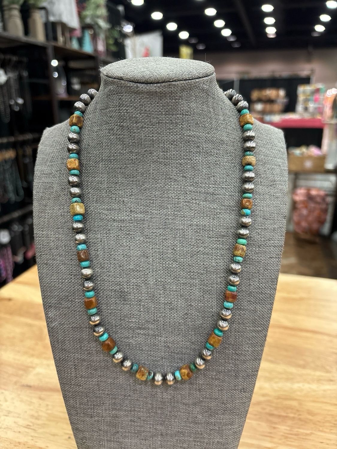 Royston &amp; Kingman Turquoise with Navajo Pearls