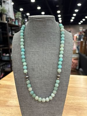 Amazonite &amp; Navajo Pearls
