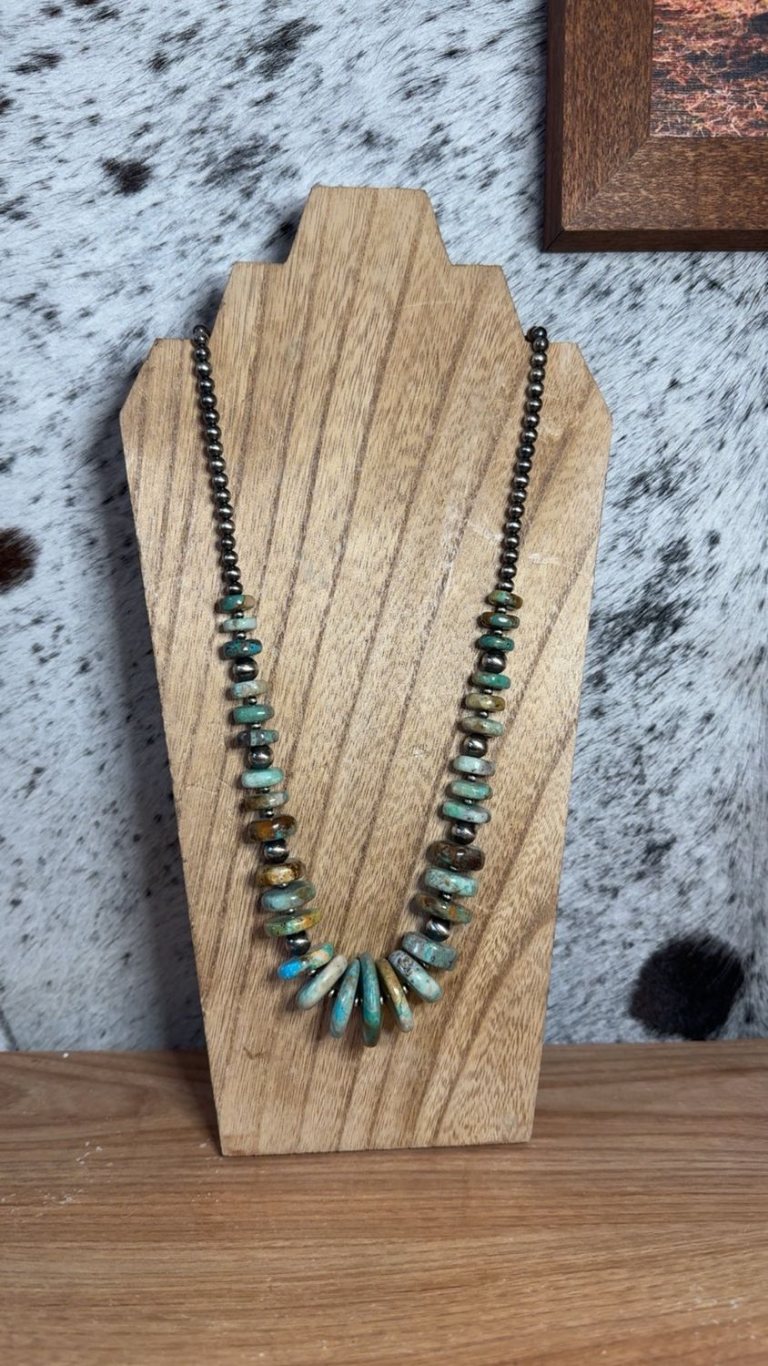 Turquoise &amp; Navajo Pearls