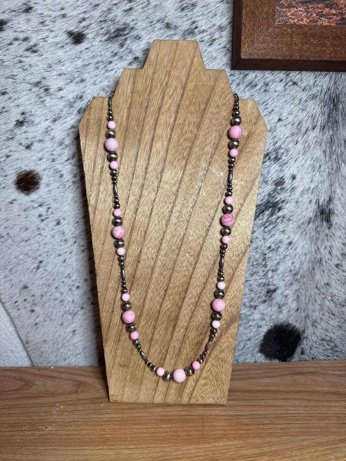 Pink Conch &amp; Navajo Pearls