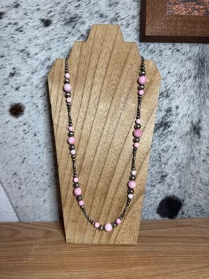 Pink Conch &amp; Navajo Pearls