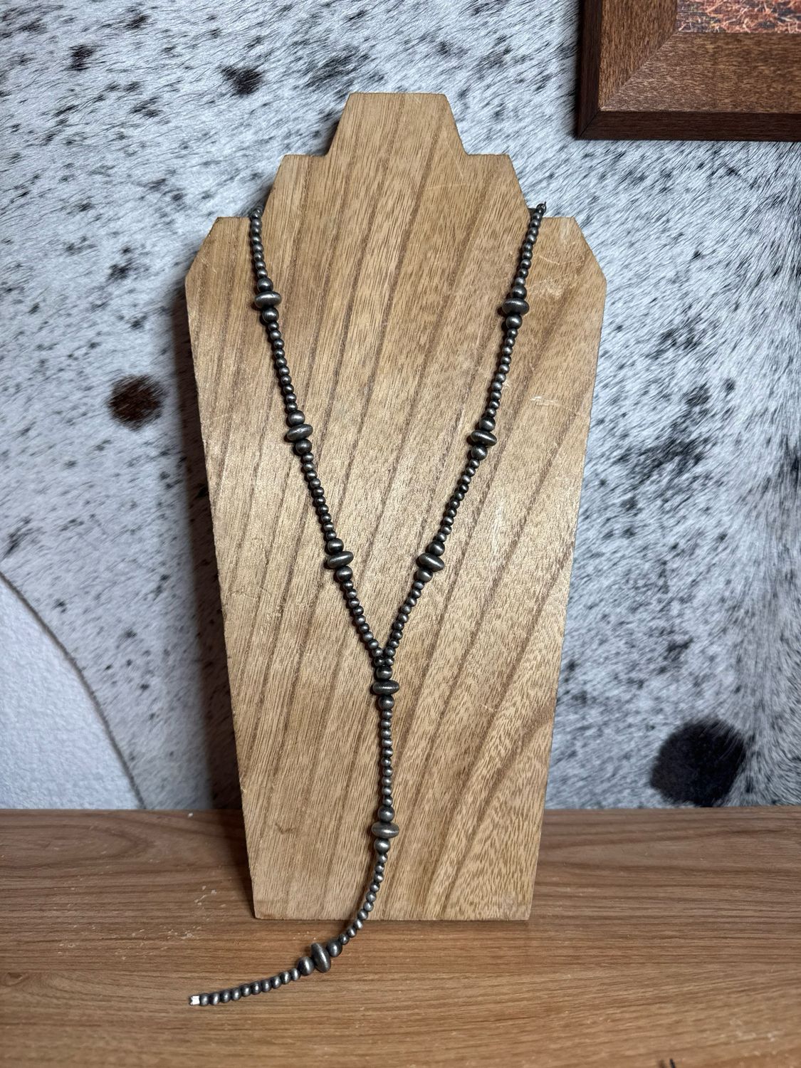 Faux Navajo Pearls Lariat